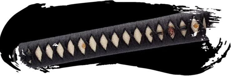 Tsuka en algodón con hishigami para práctica intensiva